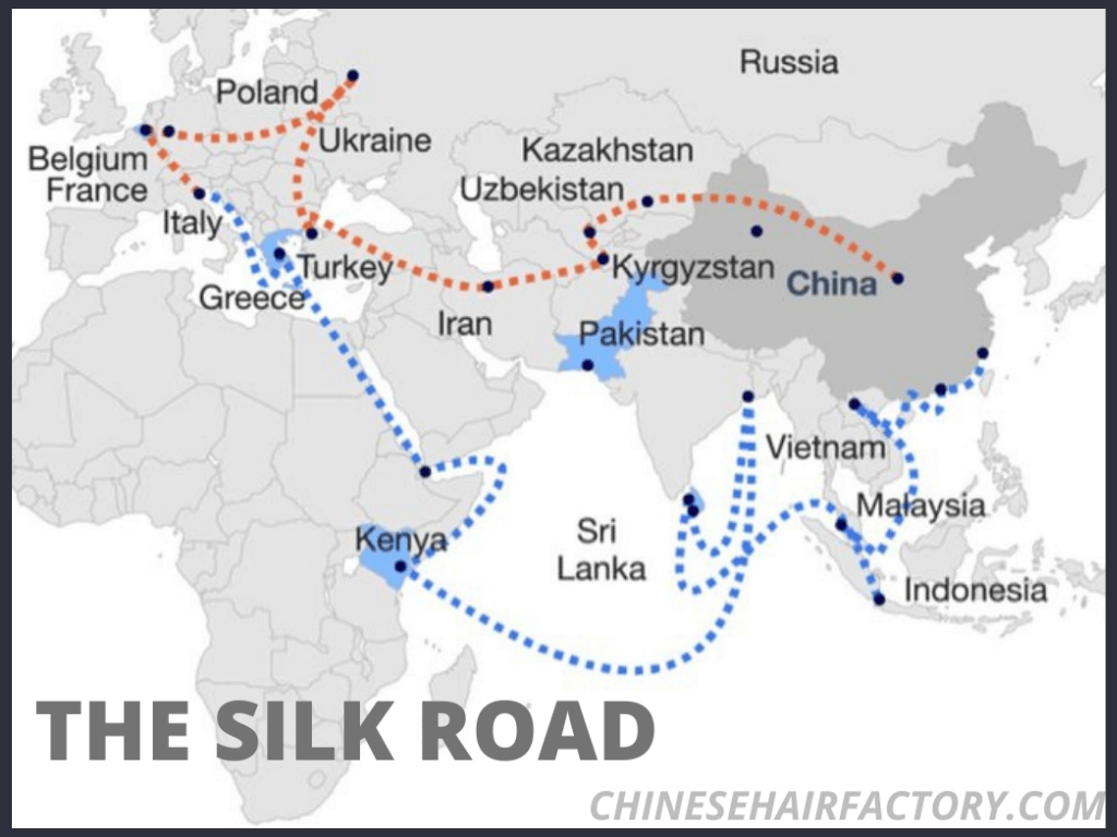 Trading virgin hair through the Silk Road